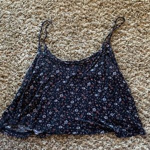 Flowy crop tank top